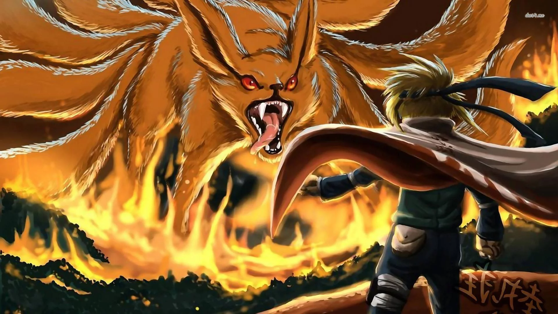 Free Download Naruto Kyuubi Wallpaper 4k Page 675486 (1920 x 1080)