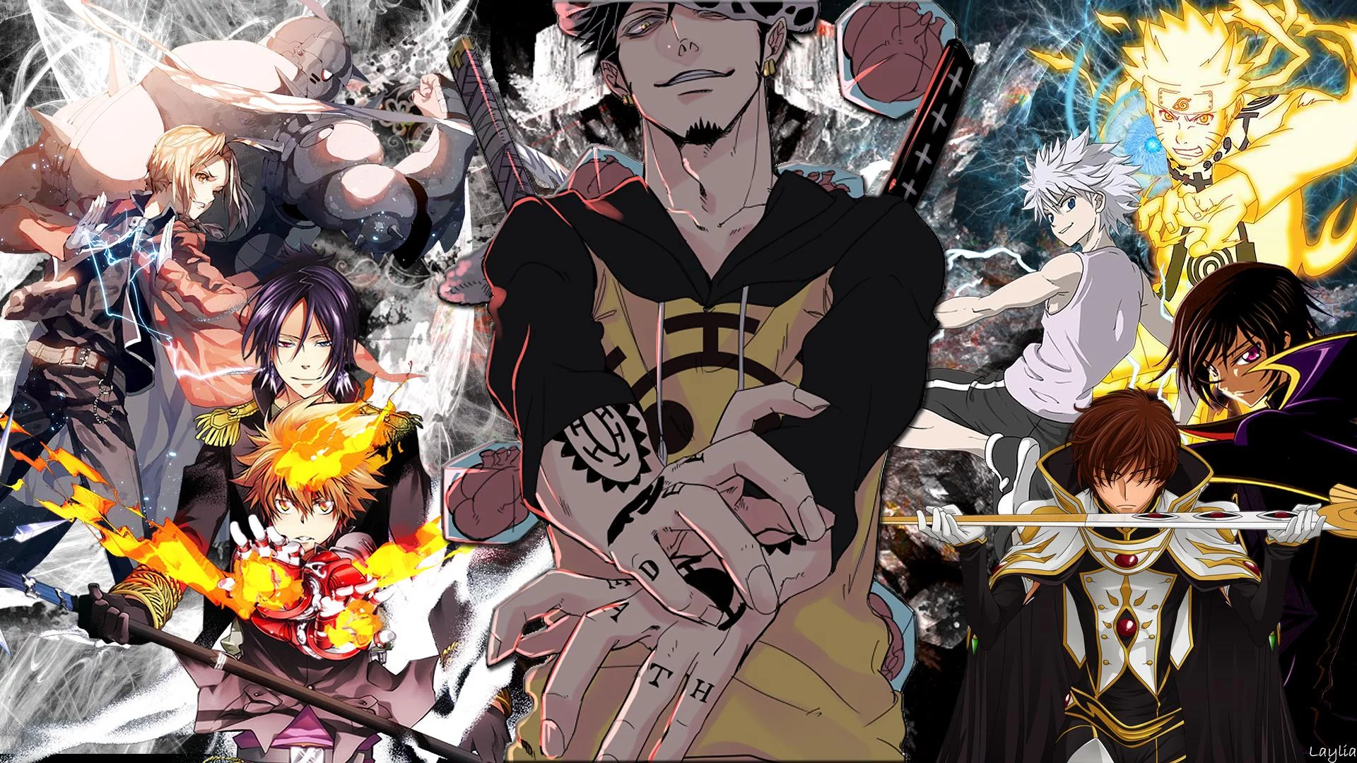 Free Download Naruto Lelouch Ryuk Yugi Wallpaper Page 675702 (1920 x 1080)