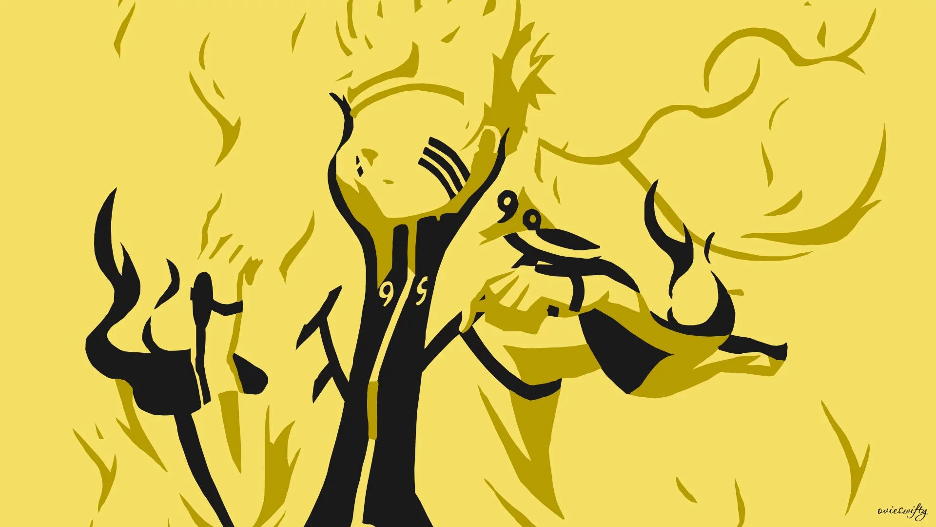 Free Download Naruto Kurama Mode Wallpaper Minimalistic Page 693830 (1920 x 1080)