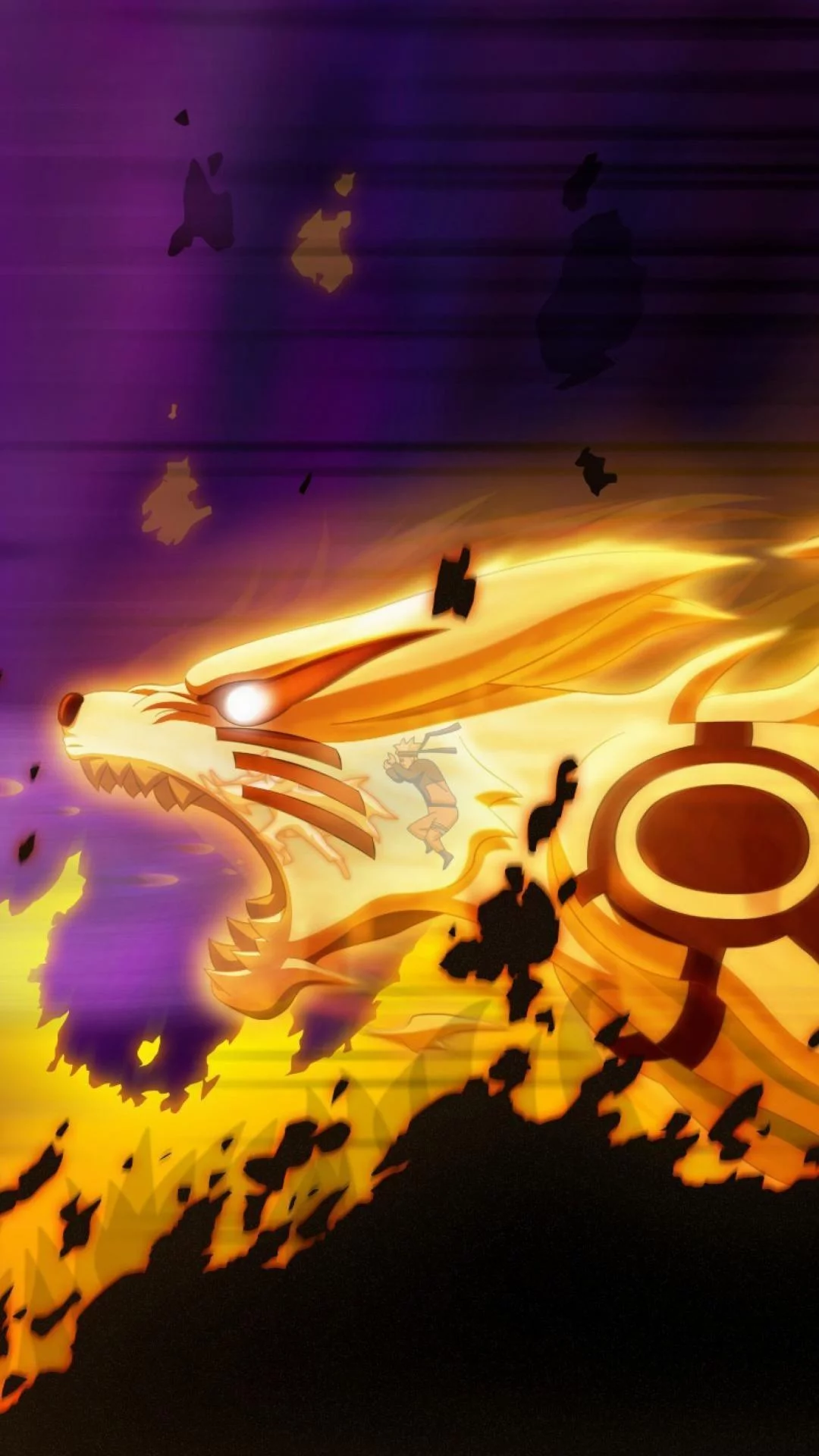 Free Download Naruto Kurama Mode Wallpaper Minimalistic Page 693862 (1080 x 1920)