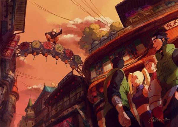 Free Download Naruto Looking At Village Wallpaper Page 700633 (600 x 426)