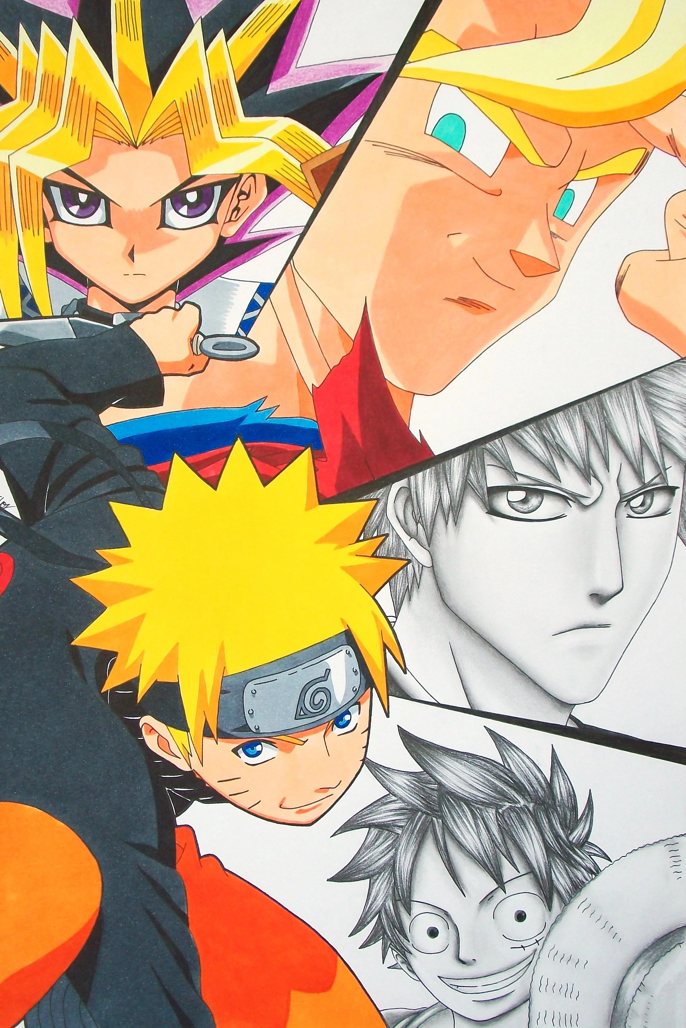 Free Download Naruto Luffy Goku Ichigo Crossover Wallpaper Page 702173 (2302 x 3448)