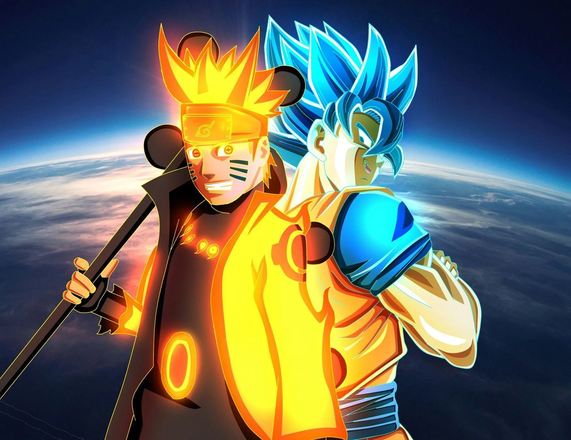 Free Download Naruto Luffy Goku Ichigo Crossover Wallpaper Page 702185 (1816 x 1400)