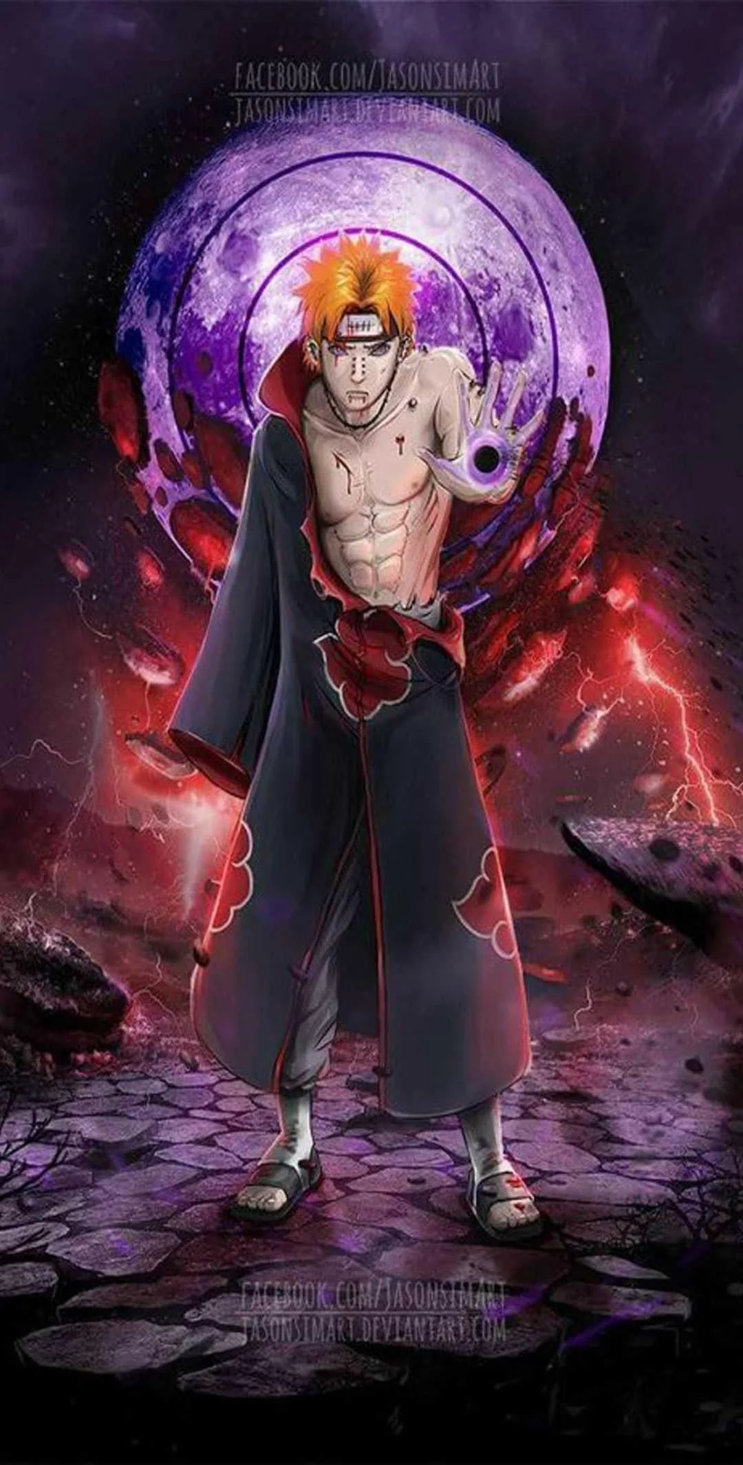 Free Download Naruto Pain Wallpaper Ios Page 748305 (1080 x 2130)