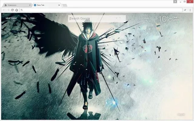 Free Download Naruto New Tab Wallpaper Page 753735 (640 x 400)