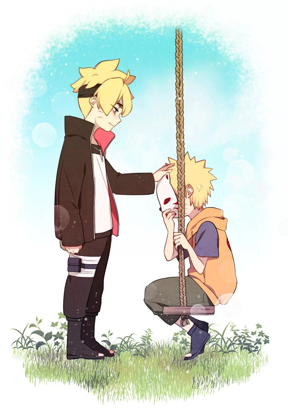 Free Download Naruto On A Swing Alone Wallpaper Page 756427 (954 x 1356)