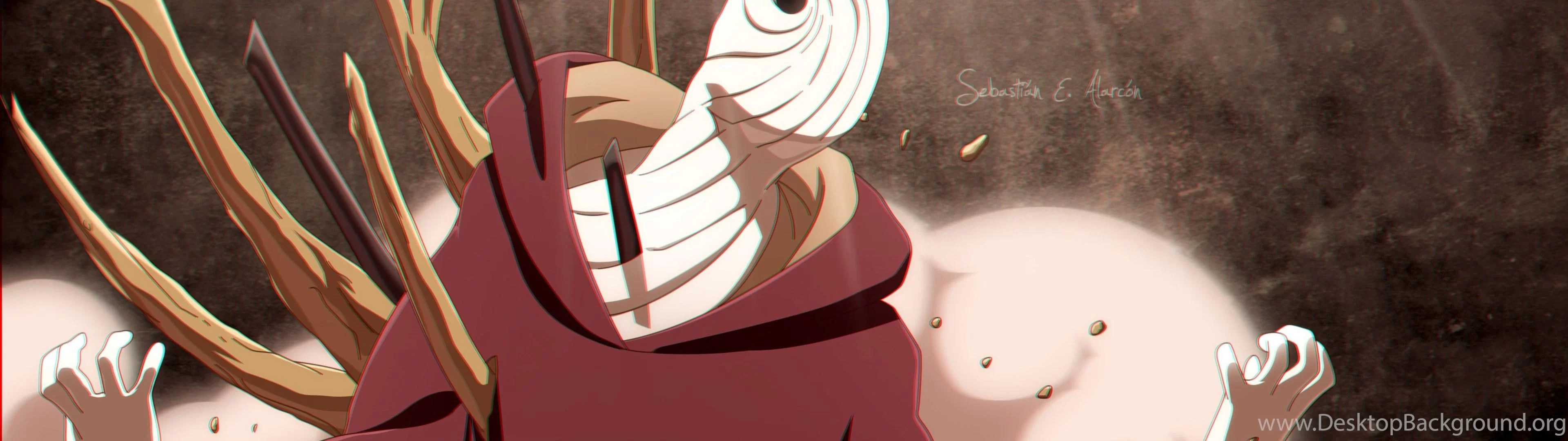 Free Download Naruto Obito Madara Dual Monitor Wallpaper Page 757586 (3840 x 1080)