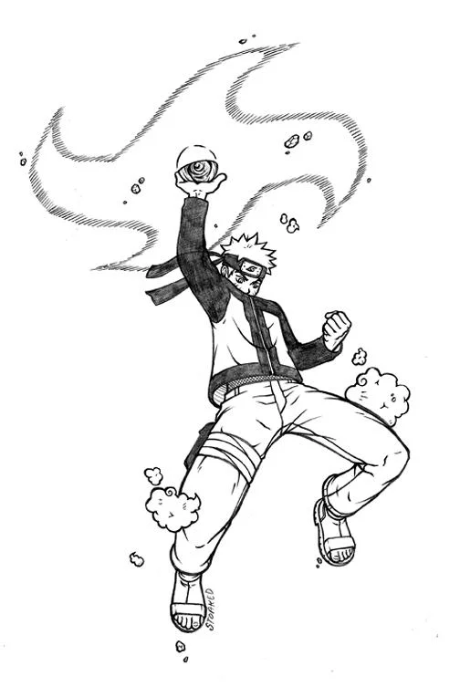 Free Download Naruto Rasengan Black And White Wallpaper Page 766959 (504 x 753)