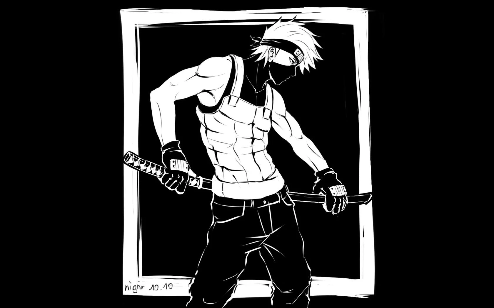 Free Download Naruto Rasengan Black And White Wallpaper Page 766997 (1680 x 1050)