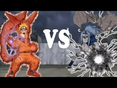 Free Download Naruto Nine Tailed Fox Vs Sasuke Curse Mark Wallpaper Page 780410 (480 x 360)