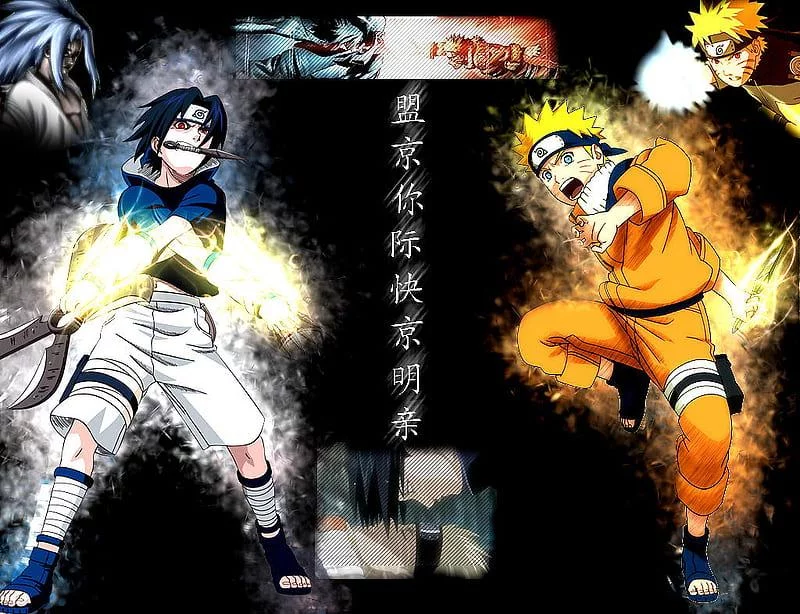 Free Download Naruto Nine Tailed Fox Vs Sasuke Curse Mark Wallpaper Page 780420 (800 x 614)