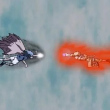 Free Download Naruto Nine Tailed Fox Vs Sasuke Curse Mark Wallpaper Page 780431 (360 x 360)