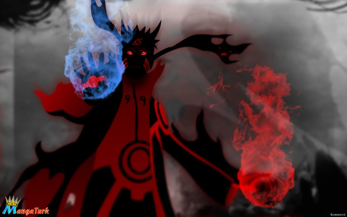 Free Download Naruto Rikudou Sennin Kyuubi Rinnegan Wallpaper Page 782145 (1440 x 900)