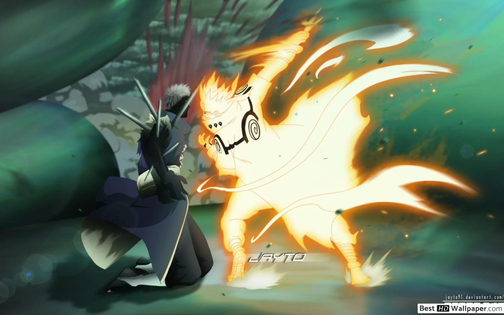 Free Download Naruto Shippuden Minato Vs Tobi Wallpaper Page 797528 (1680 x 1050)