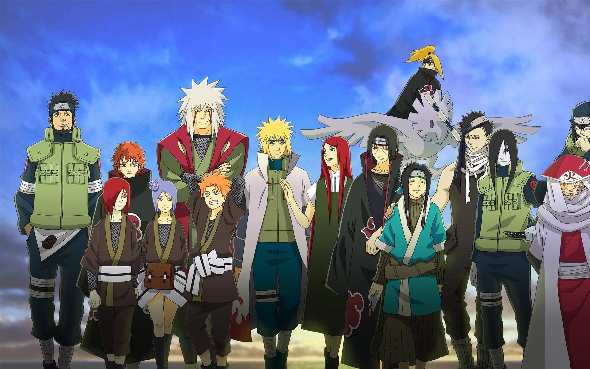 Free Download All Naruto Characters Background Wallpape Page 79995 (1920 x 1200)