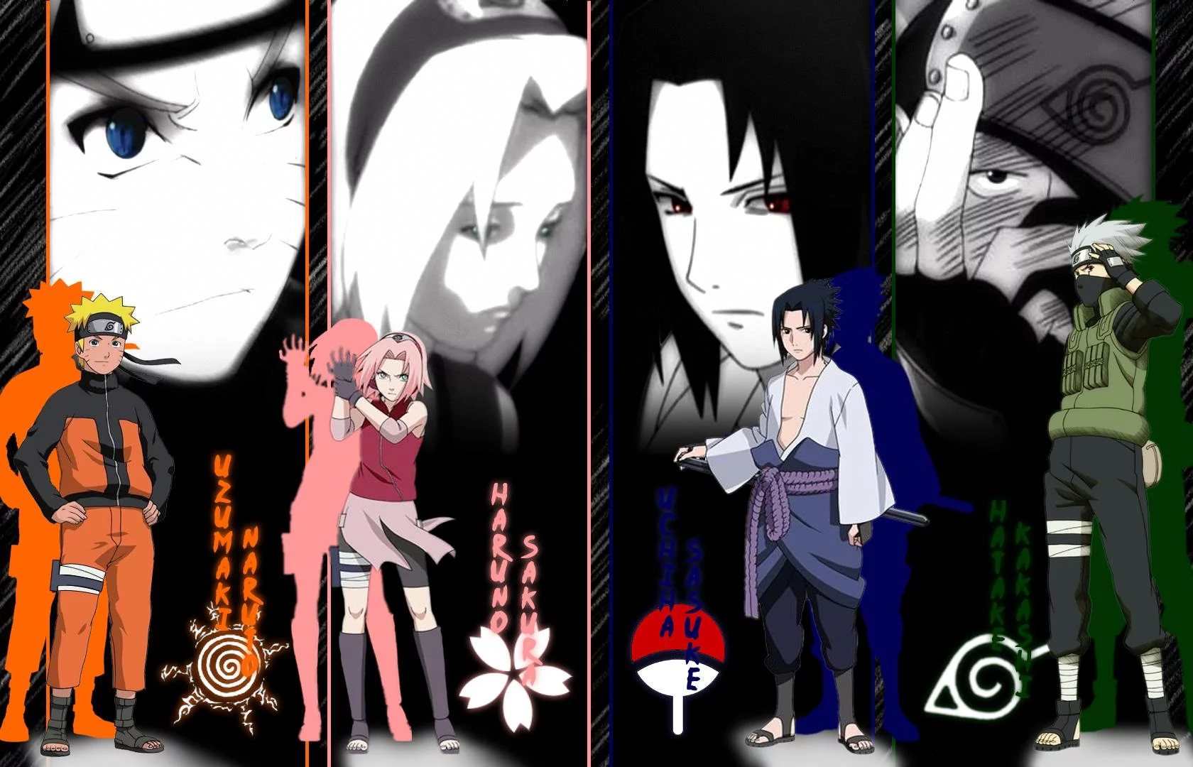 Free Download Naruto Sakura Sasuke Kakashi Wallpaper Page 800409 (1680 x 1080)