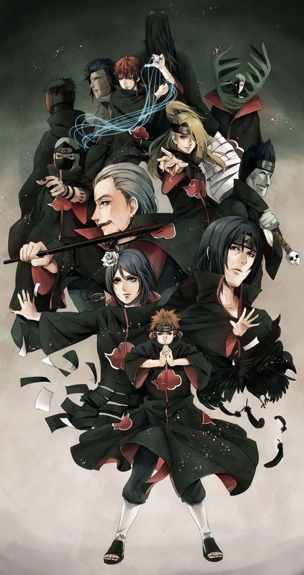 Free Download Akatsuki Naruto Fanart Wallpaper Page 80345 (1017 x 1920)