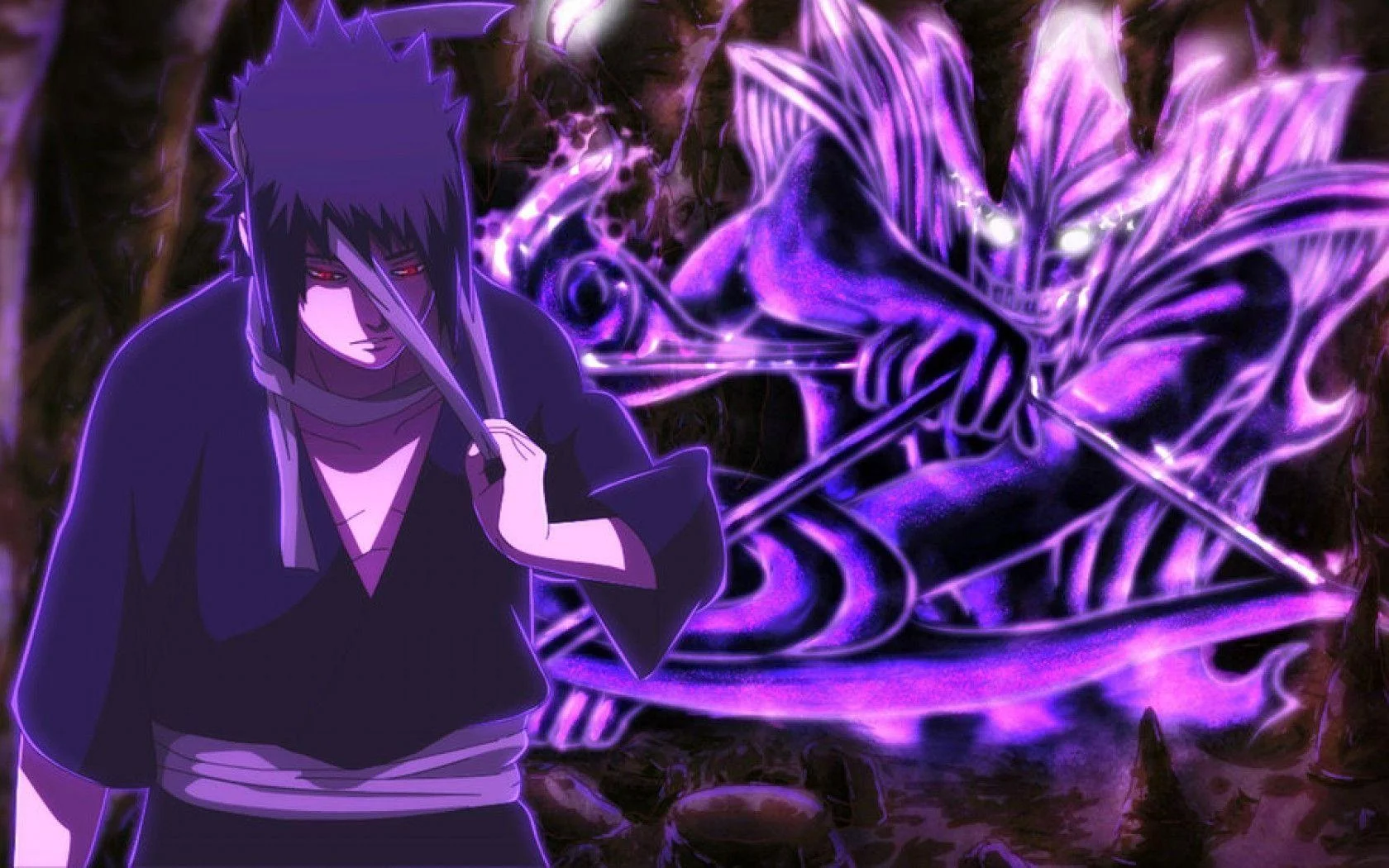 Free Download Naruto Sage Mode Vs Sasuke Eternal Sharingan Wallpaper Page 804918 (1680 x 1050)