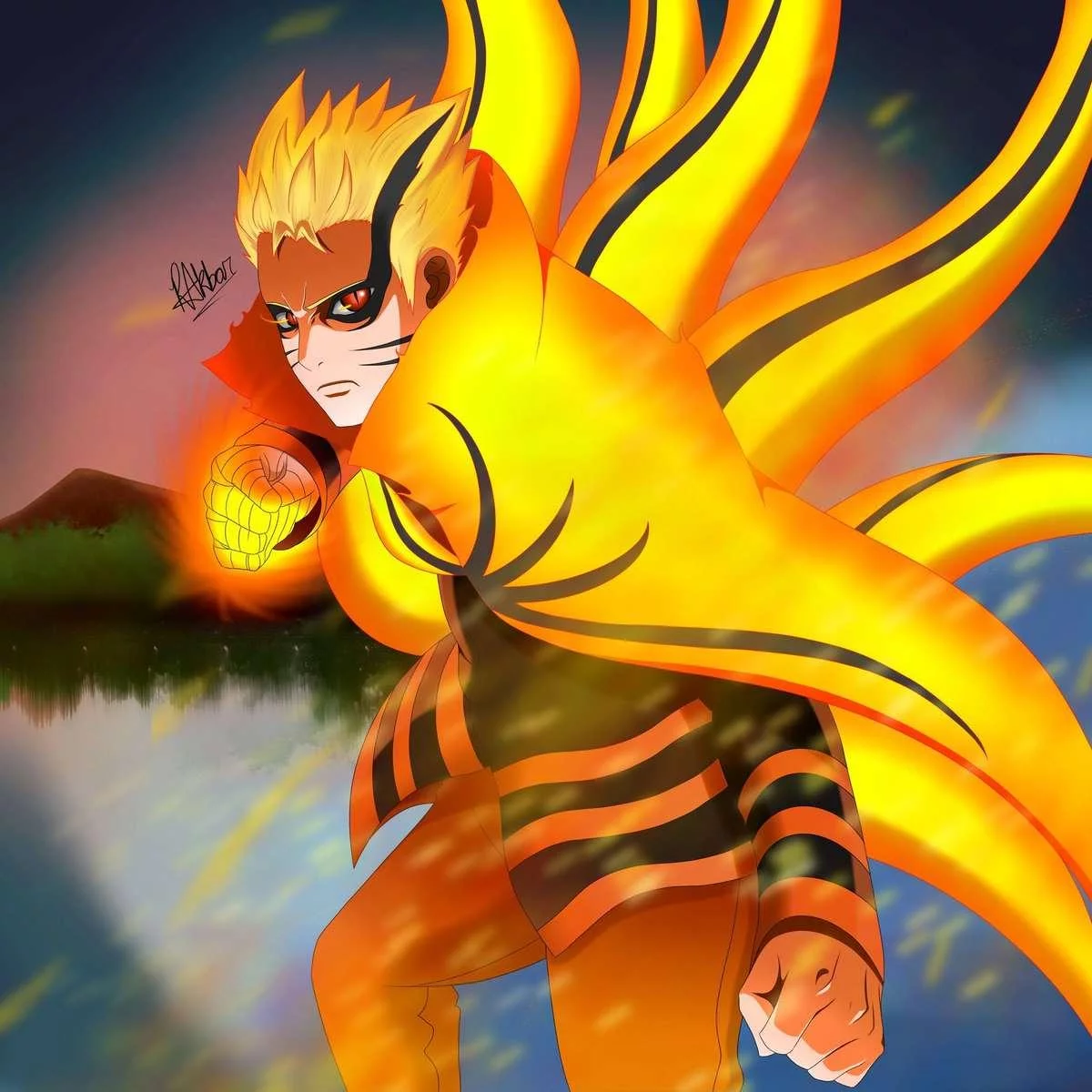 Free Download Naruto Nine Tails Mode Wallpaper Hd Page 806687 (1200 x 1200)