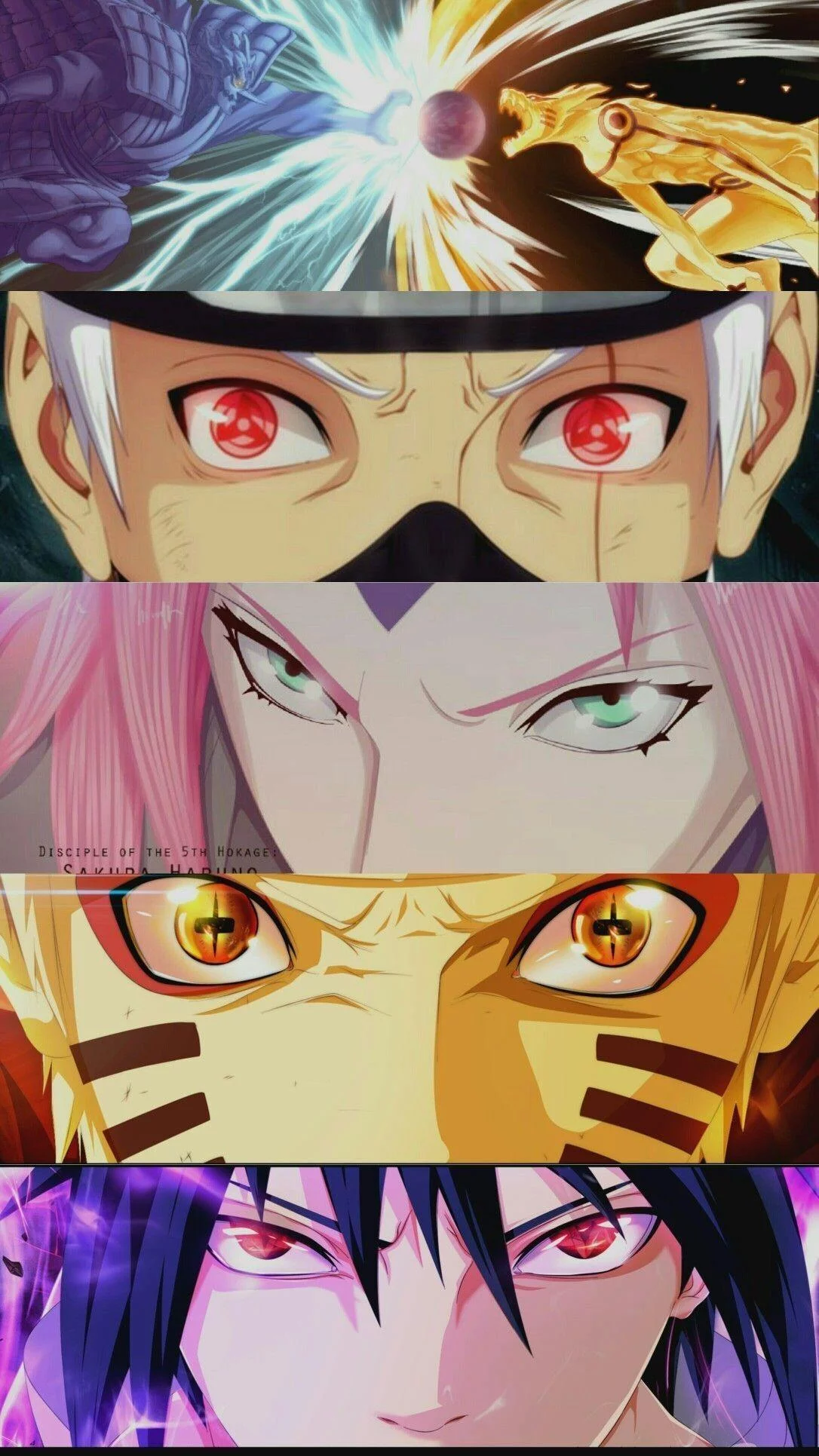 Free Download Naruto Sasuke Sakura Kakashi Eyes Wallpaper Page 813414 (1086 x 1931)