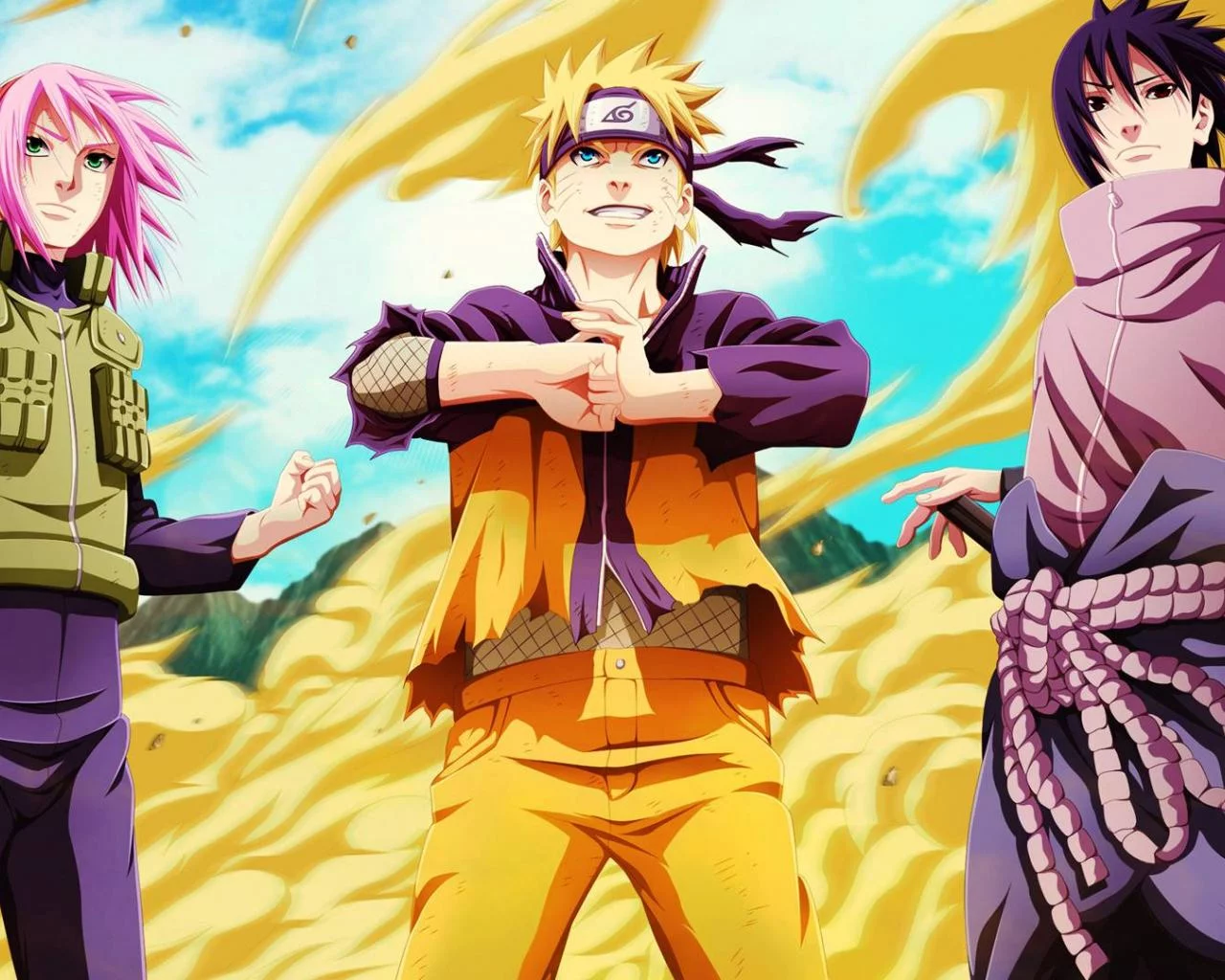 Free Download Naruto Sasuke Sakura And Hinata Wallpaper Wallpaper Cave Page 813492 (1280 x 1024)