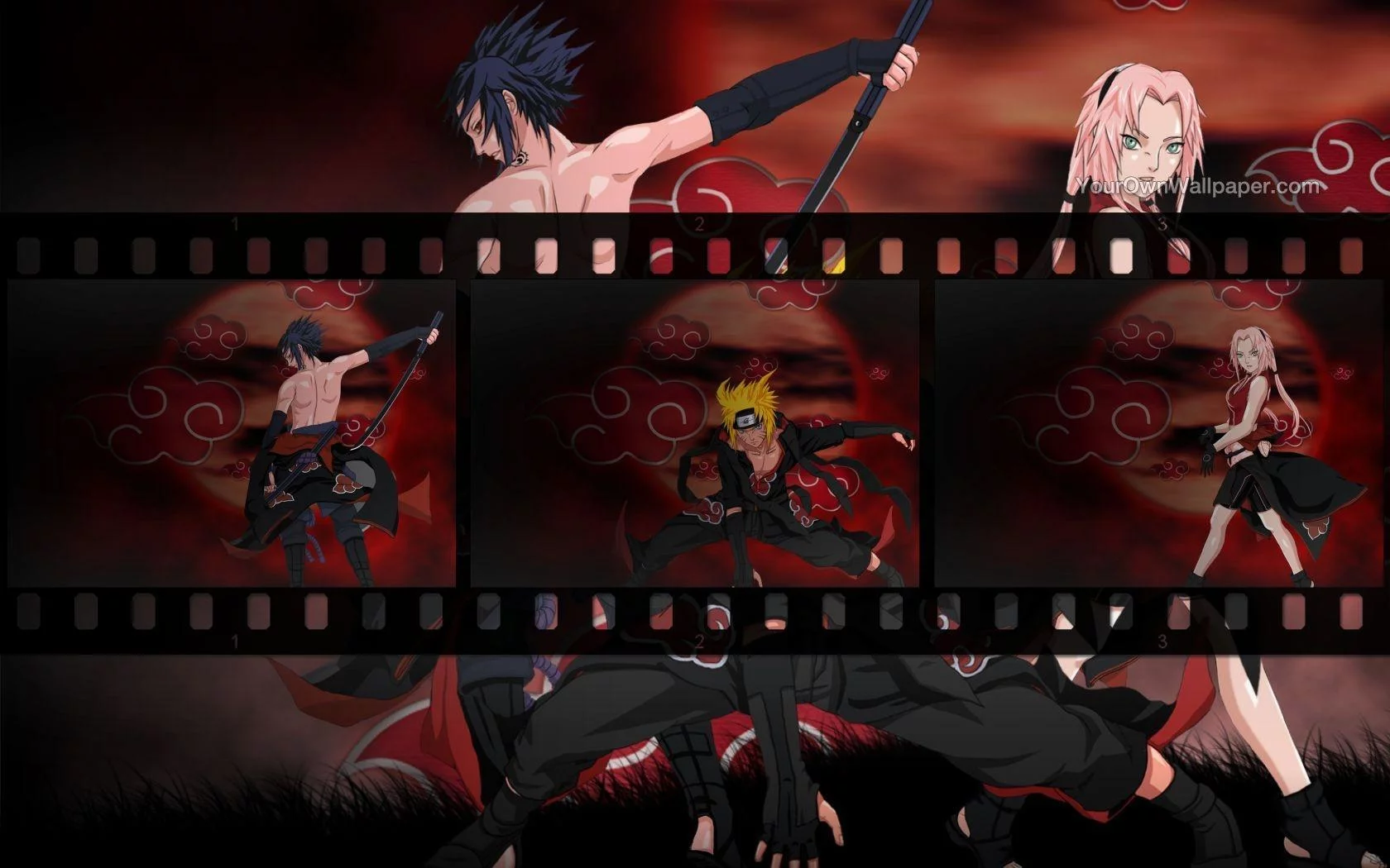 Free Download Naruto Sasuke Sakura Akatsuki Wallpaper Page 813519 (1680 x 1050)