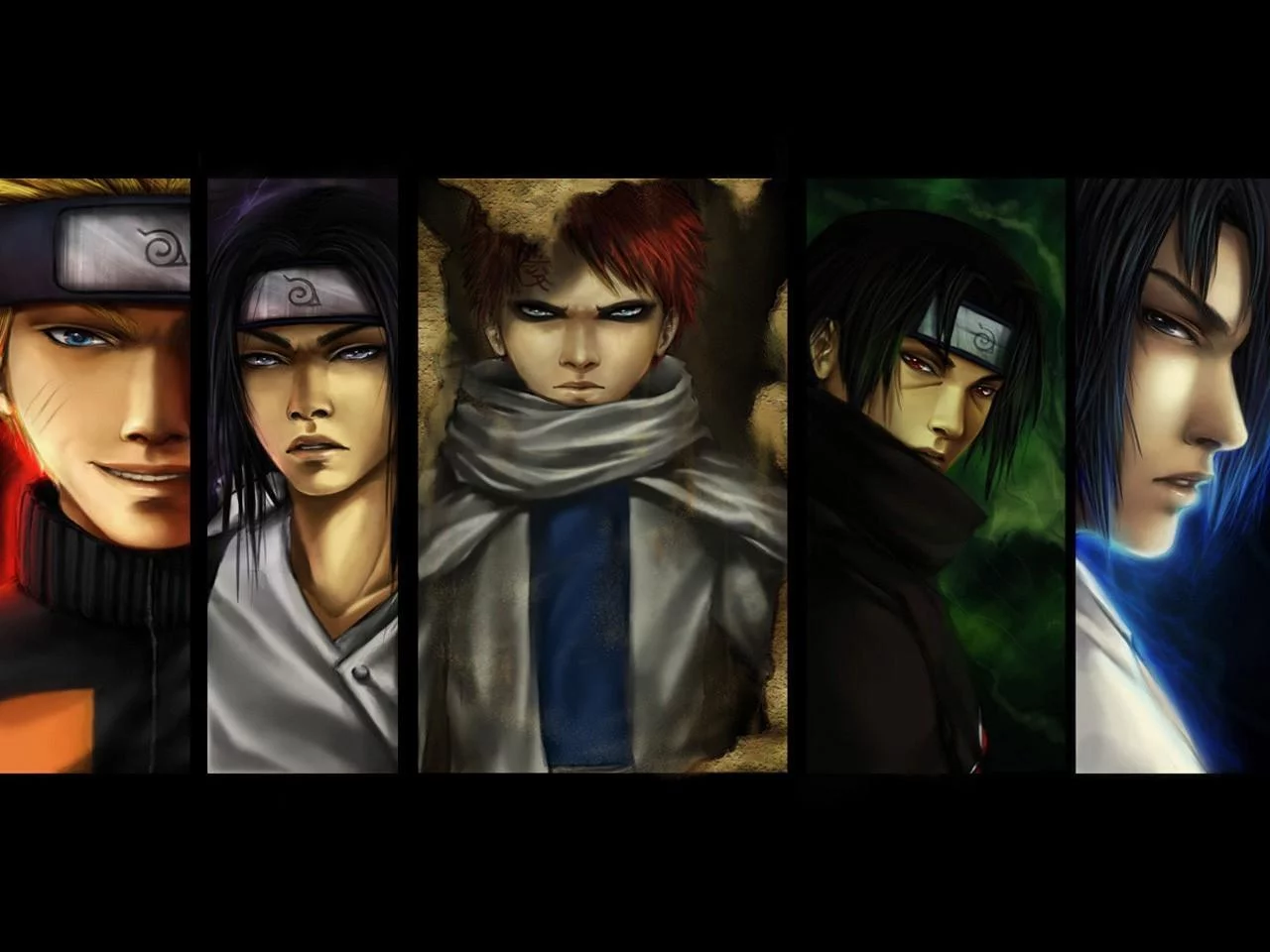 Free Download Naruto Sasuke Gaara Neji And Hinata Wallpaper Page 813718 (1280 x 960)