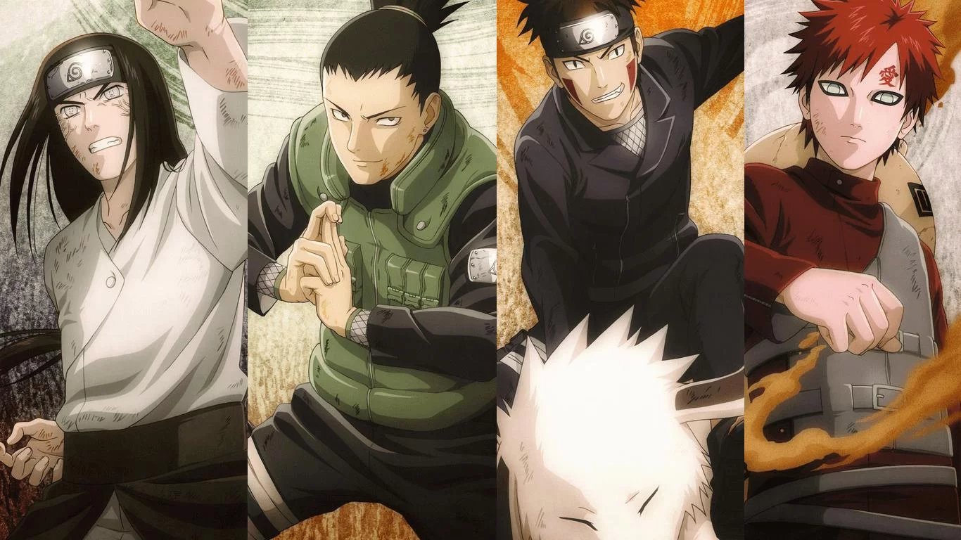 Free Download Naruto Sasuke Gaara Neji And Hinata Wallpaper Page 813721 (1366 x 768)