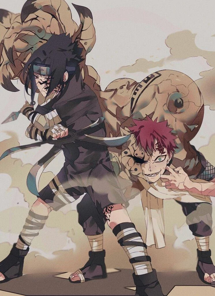 Free Download Naruto Sasuke Vs Gaara Wallpaper Page 818279 (745 x 1024)
