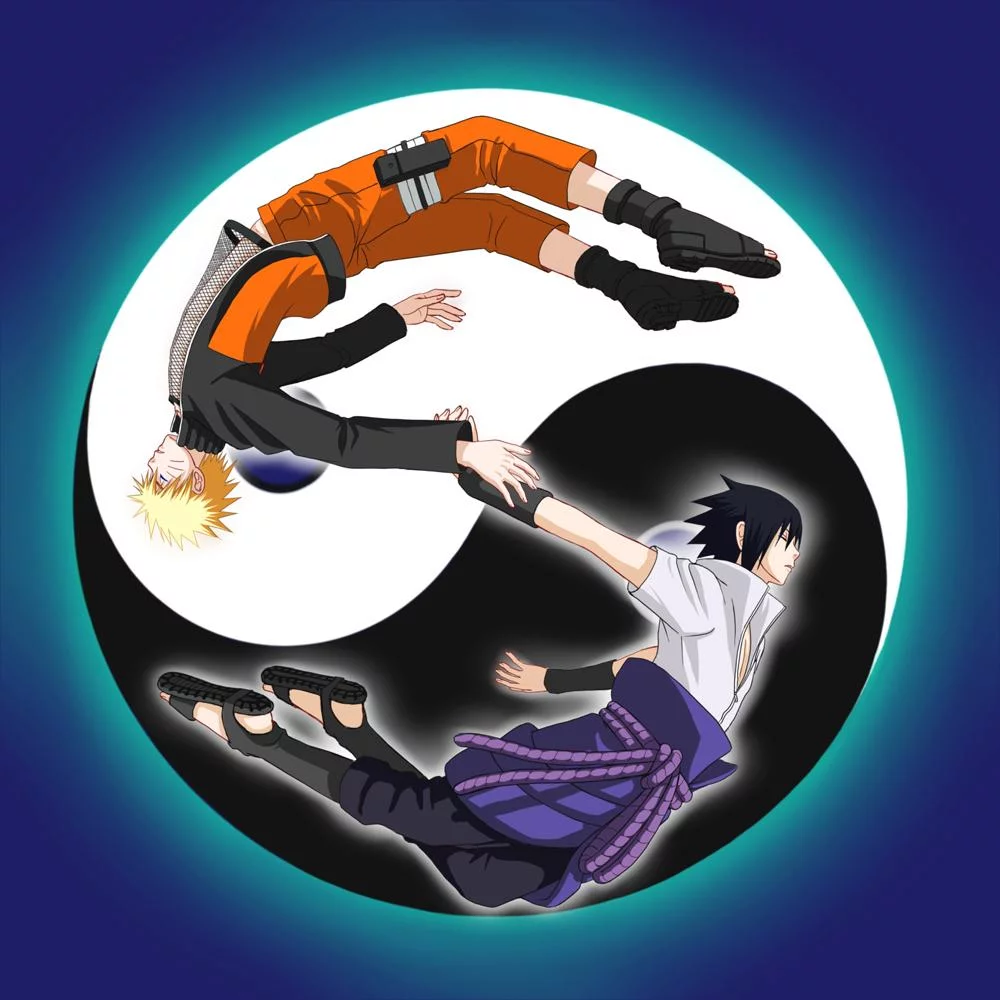 Free Download Naruto Sasuke Ying Yang Wallpaper Page 824344 (1000 x 1000)