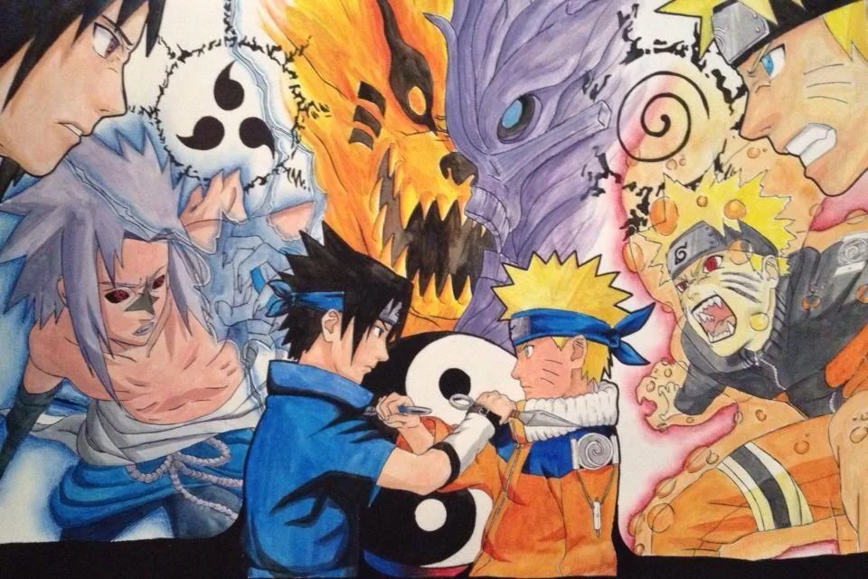 Free Download Naruto Sasuke Ying Yang Wallpaper Page 824345 (960 x 640)