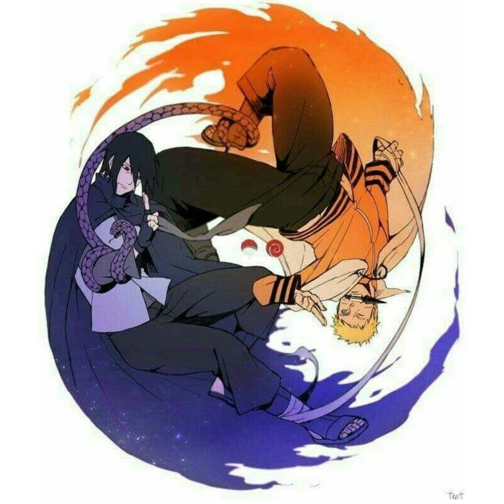 Free Download Naruto Sasuke Ying Yang Wallpaper Page 824346 (1024 x 1024)