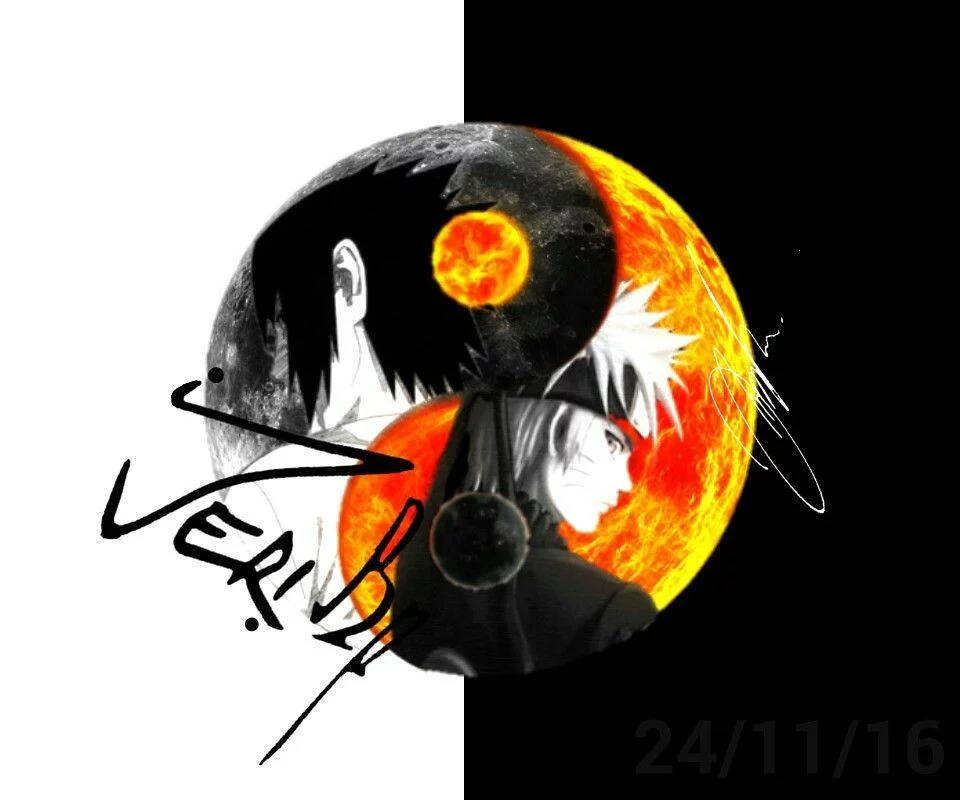 Free Download Naruto Sasuke Ying Yang Wallpaper Page 824350 (960 x 800)