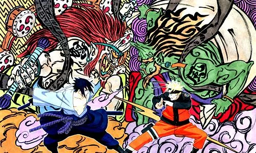 Free Download Naruto Sasuke Ying Yang Wallpaper Page 824357 (500 x 300)