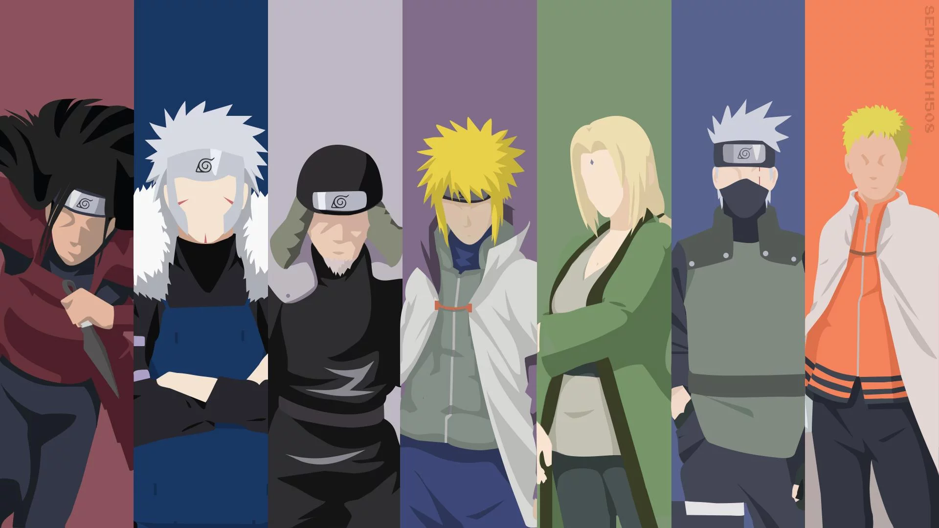 Free Download Naruto Shippuuden 4 Hokage Wallpaper Page 839589 (1920 x 1080)