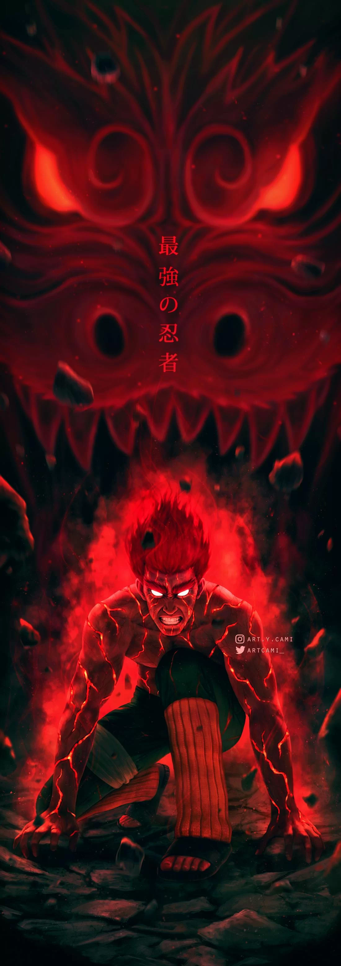 Free Download Naruto Night Guy Wallpaper Page 846427 (1100 x 3112)
