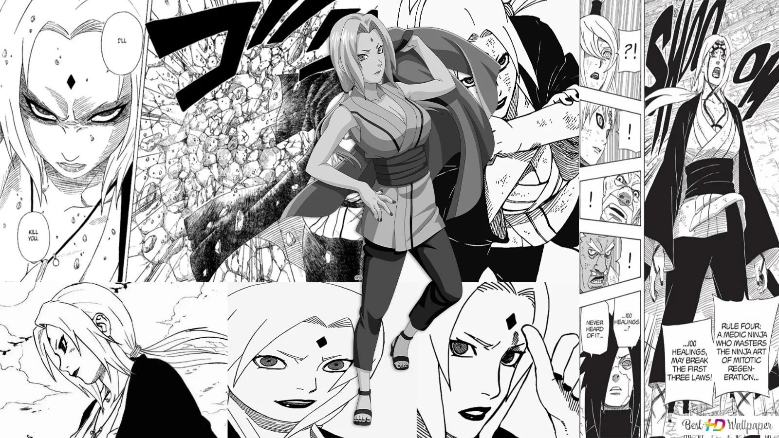 Free Download Naruto Shippuden Black And White Wallpaper Page 849700 (1600 x 900)