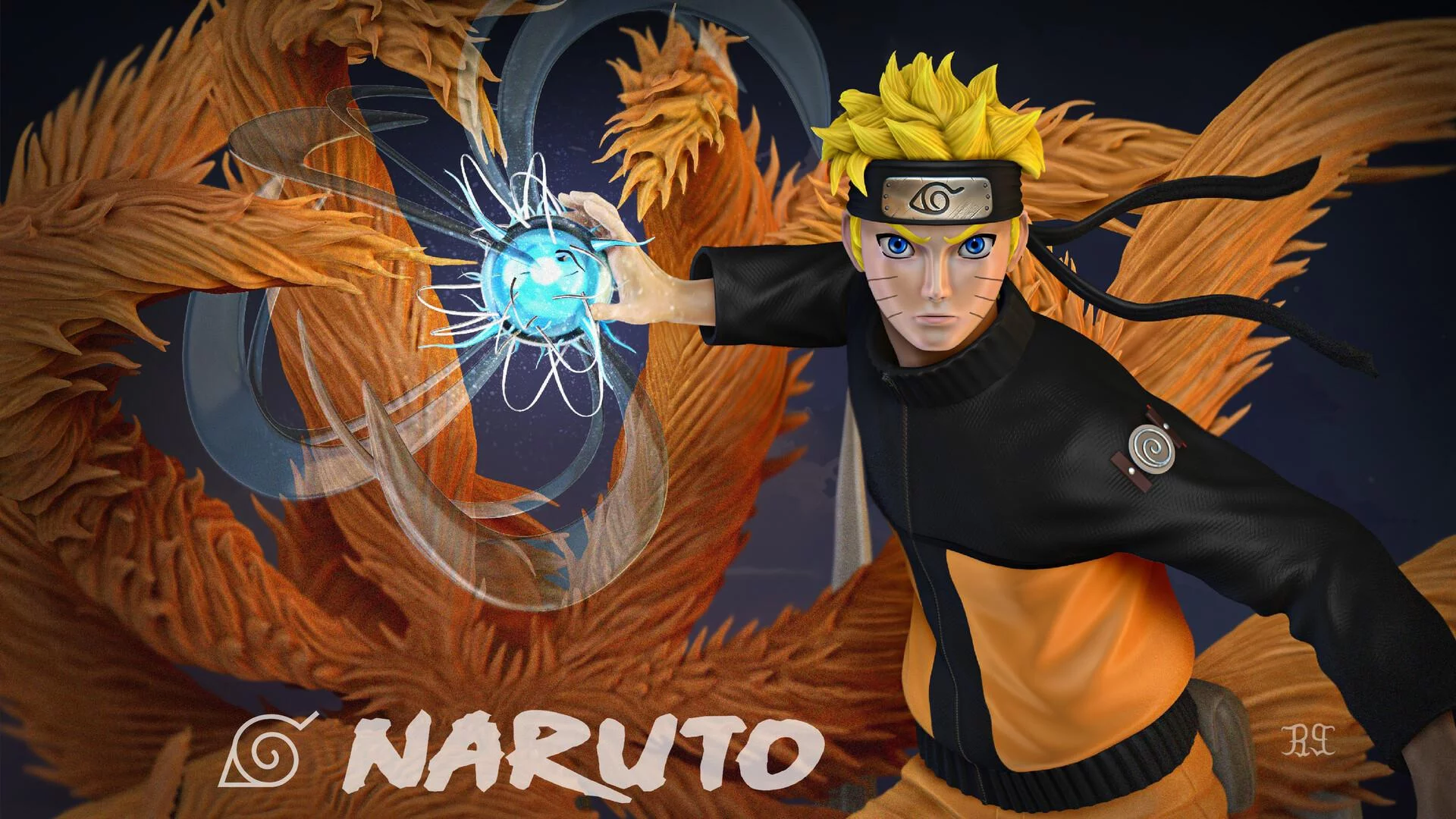 Free Download Naruto Nine Tails Rasengan Wallpaper Page 849787 (1920 x 1080)