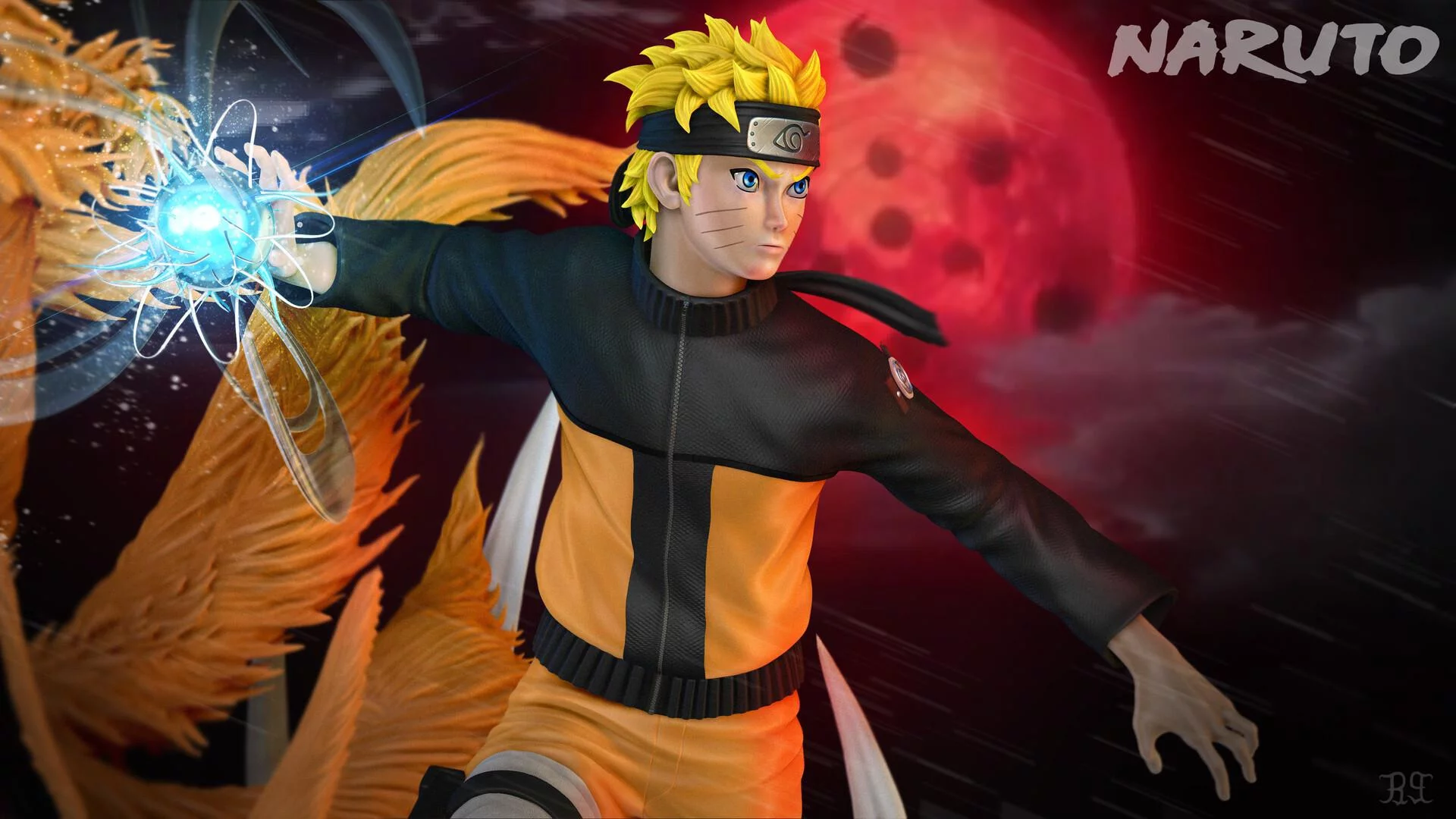 Free Download Naruto Nine Tails Rasengan Wallpaper Page 849798 (1920 x 1080)