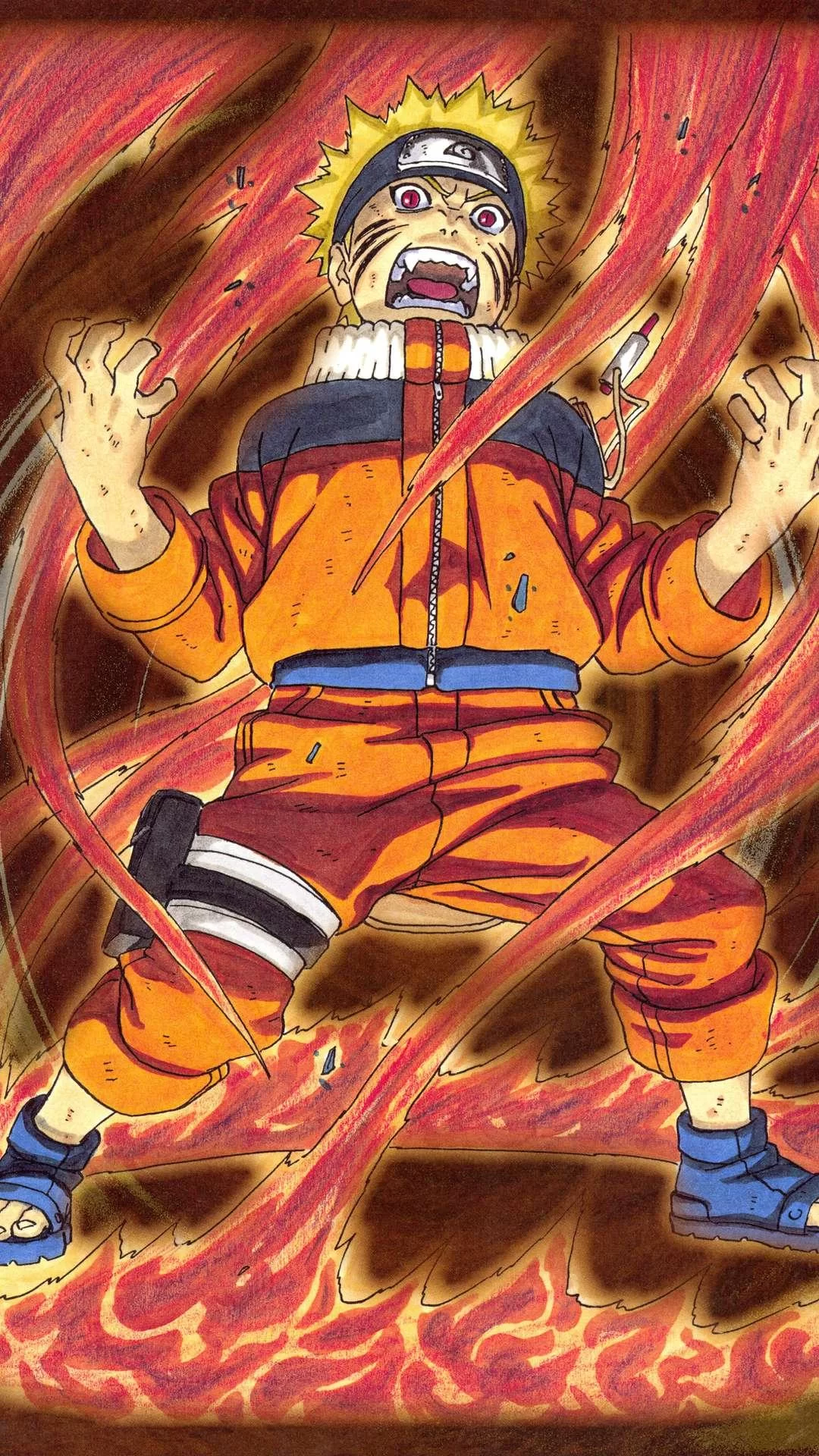 Free Download Naruto Nine Tail Chakra Wallpaper Page 850202 (1080 x 1920)