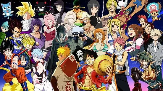 Free Download Anime Collage Avatar Dbz Naruto Bleach Deathnot Wallpaper Page 85569 (551 x 310)