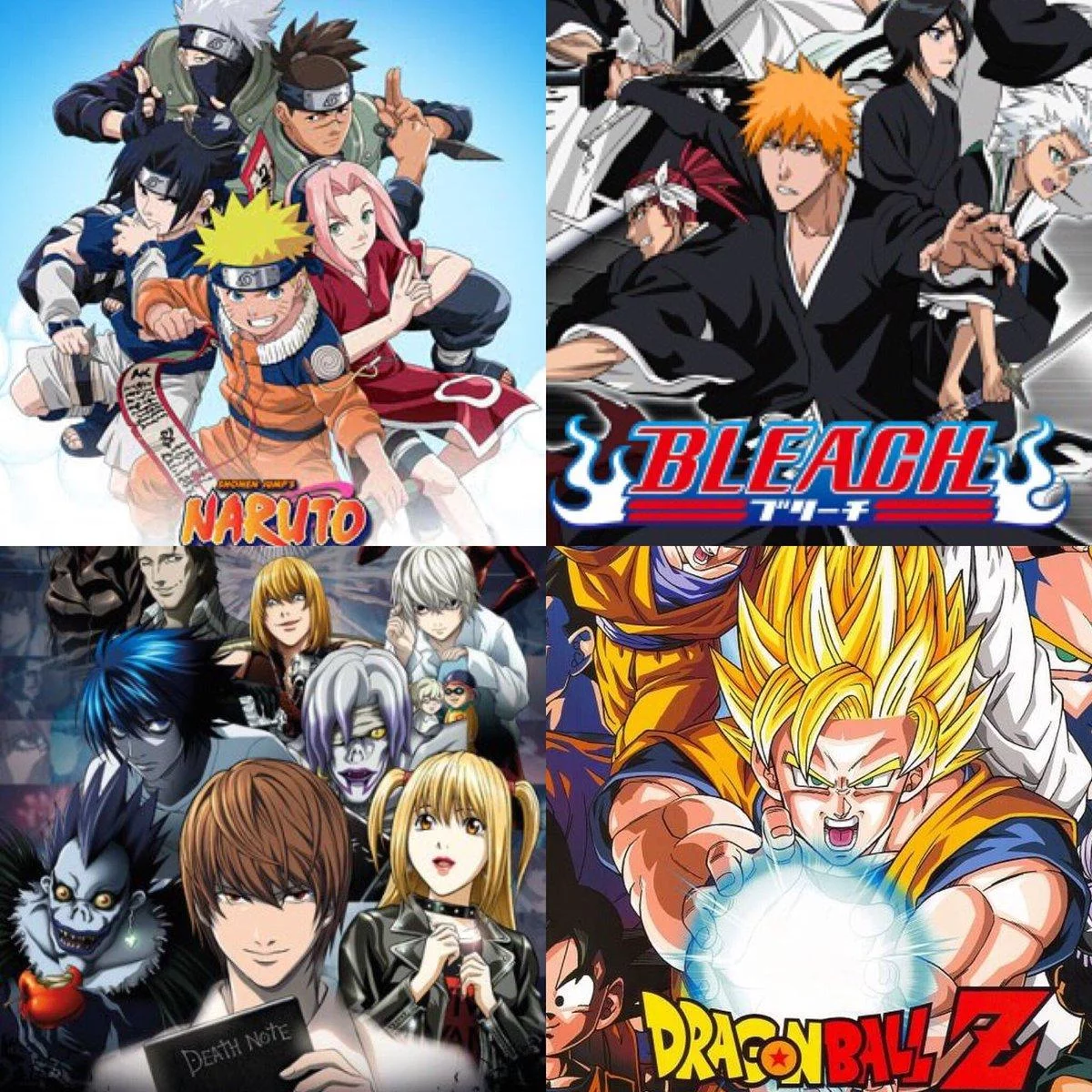 Free Download Anime Collage Avatar Dbz Naruto Bleach Deathnot Wallpaper Page 85601 (1200 x 1200)