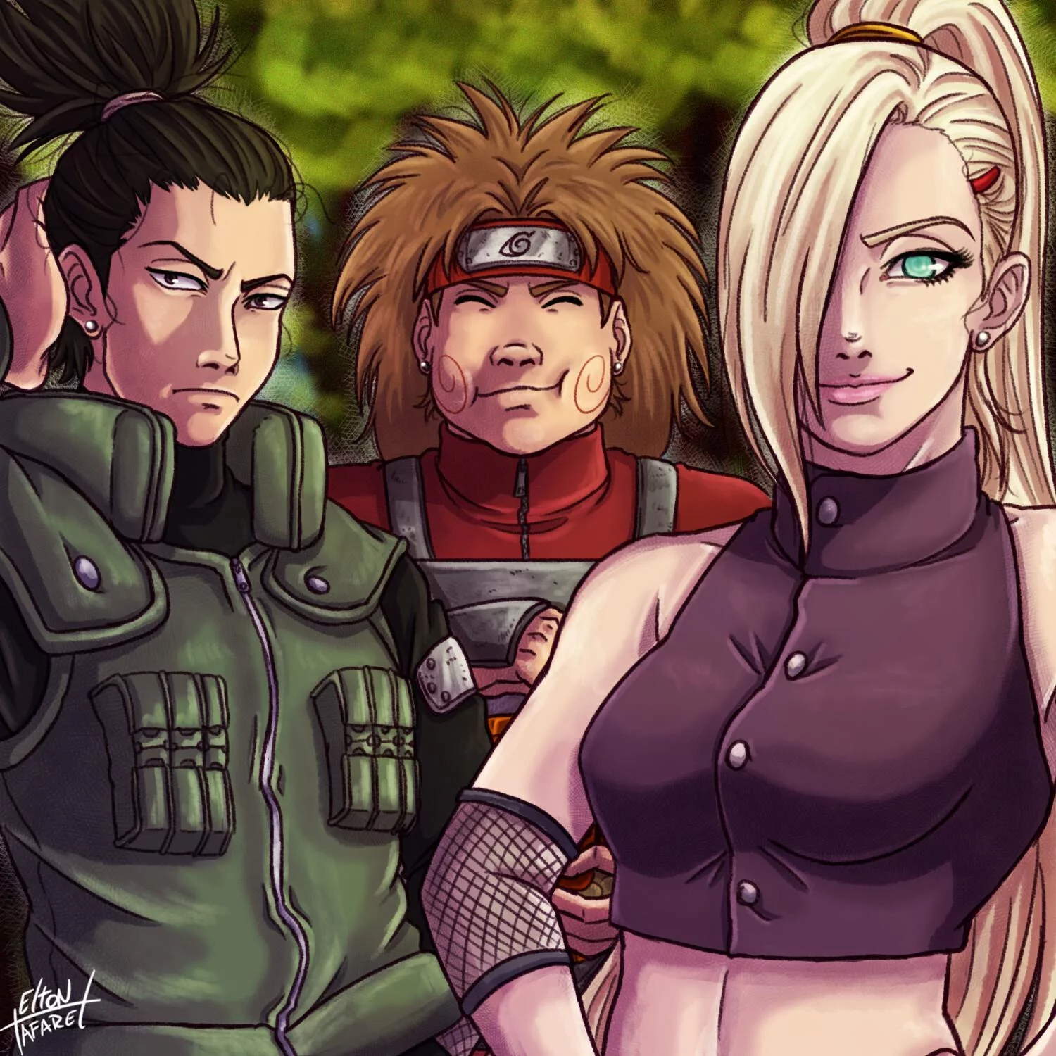 Free Download Naruto Shippuden Ino Choji Wallpaper Page 866672 (1500 x 1500)