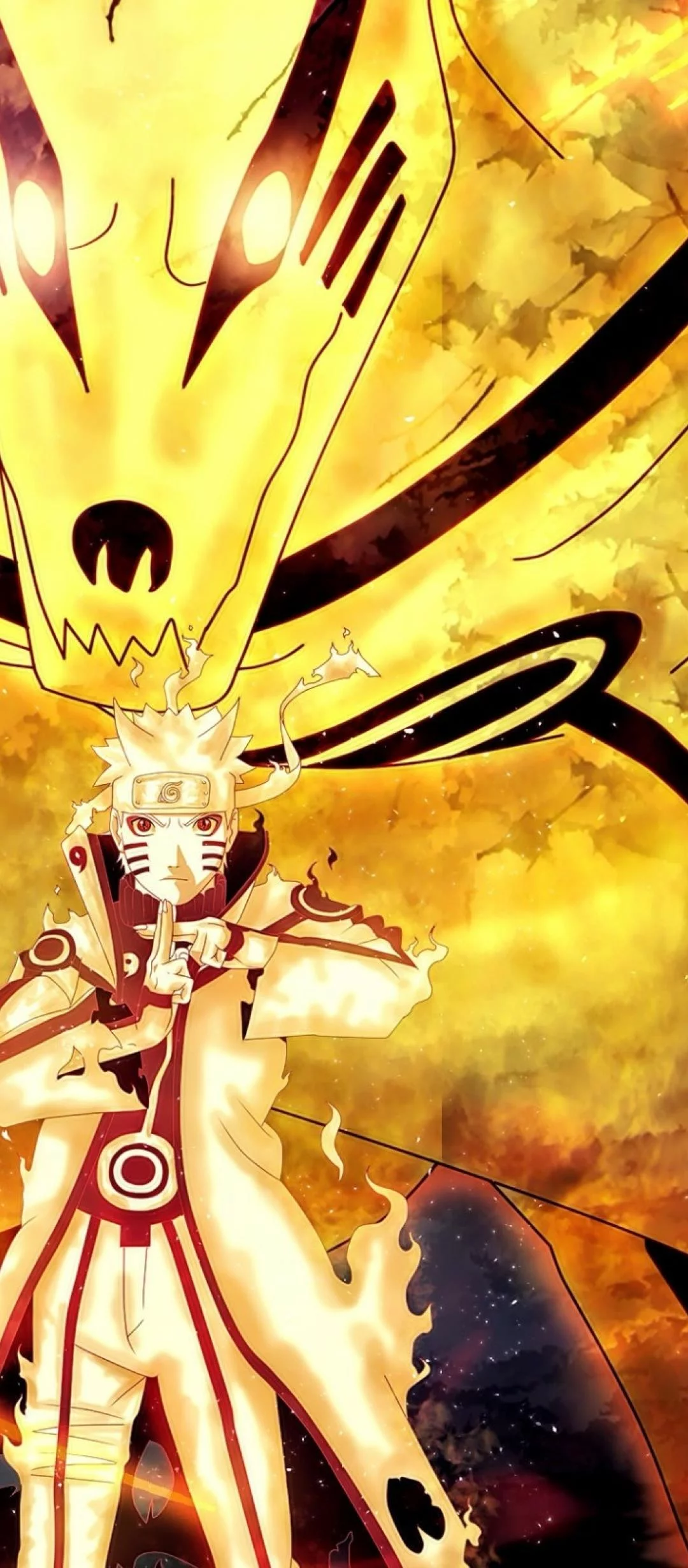Free Download Naruto Shippuden Wallpapers Kyuubi Mode Page 868045 (1080 x 2460)