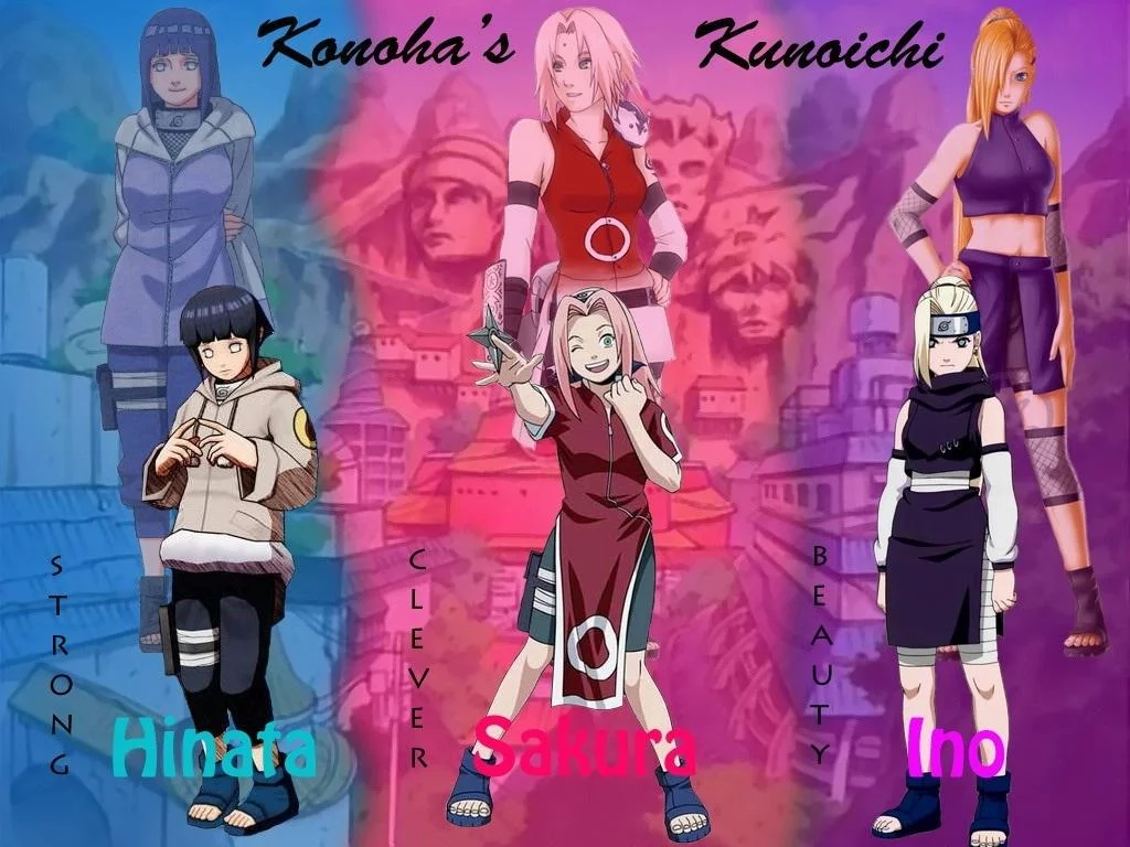 Free Download Naruto Shippuden Sakura And Hinata Wallpaper Page 868590 (1024 x 768)