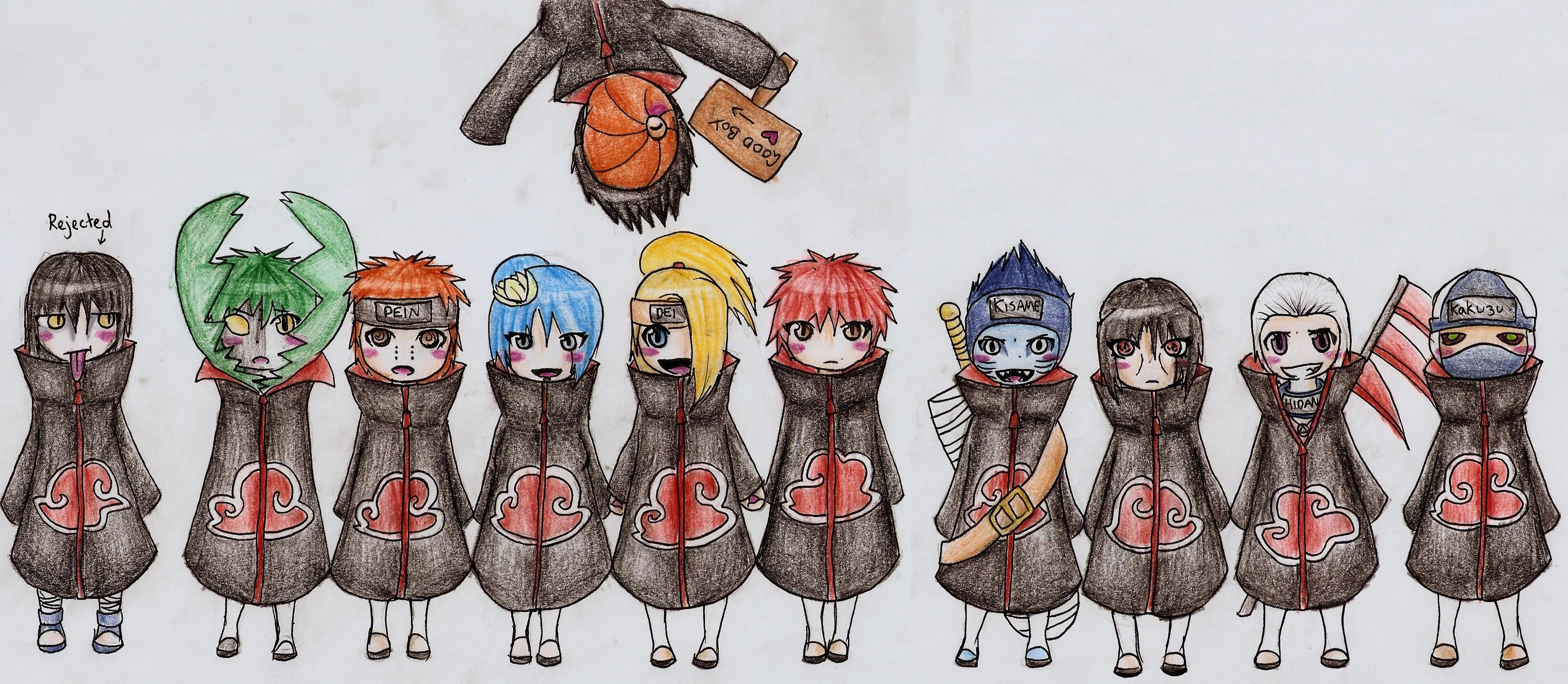 Free Download Naruto Shippuden Akatsuki Chibi Wallpaper Page 870438 (3334 x 1455)