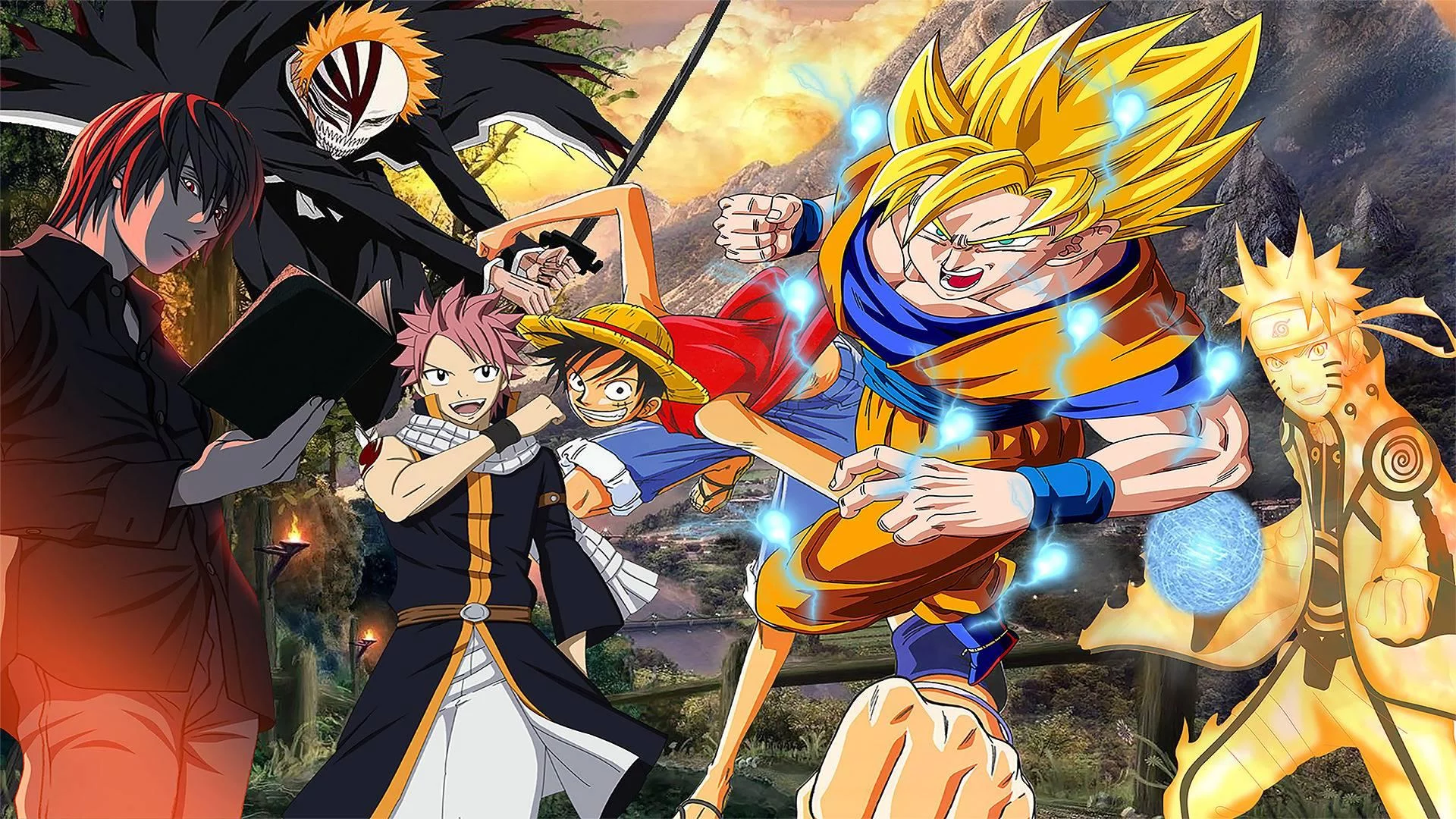 Free Download Dbz Naruto Bleach Wallpaper Page 88789 (1920 x 1080)
