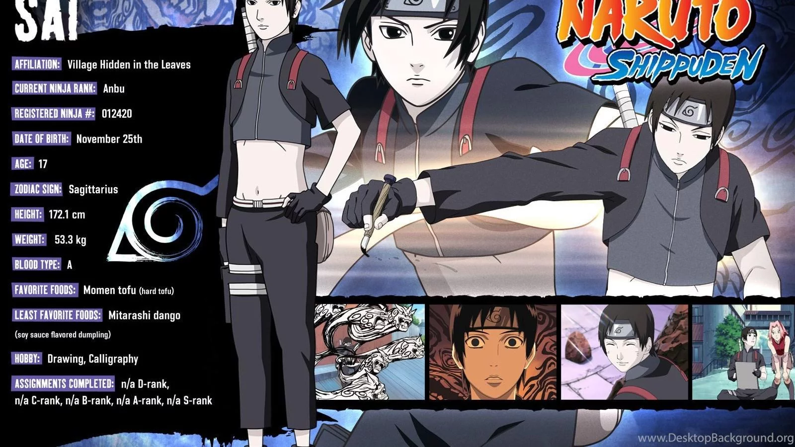 Naruto Shippuden Sai Wallpaper Page 9118 (1600 x 900)