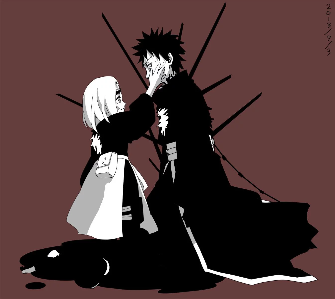 Free Download Naruto Shippuden Obito And Rin Wallpaper Page 913543 (1345 x 1200)