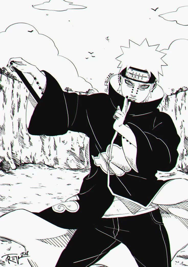 Free Download Naruto Shippuden Pain White Wallpaper Page 919292 (736 x 1044)